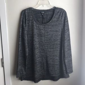 Black/Gray Heathered Long Sleeve